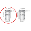 Tuleja gotowa 98mm (typ wysoka 221,5mm) LEYLAND 4.98 988/00046