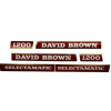 Zestaw naklejek DAVID BROWN 1210 K949210