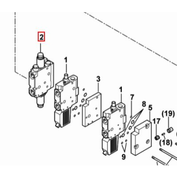 Rozdzielacz hydrauliczny 04451764
