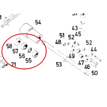 Zestaw montażowy dolnego wałka podnośnika (na 1 stronę) 3145270r1