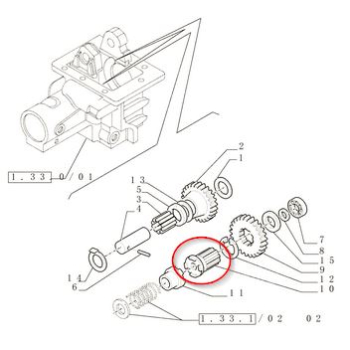 Tulejka przystawki 4wd 47130409