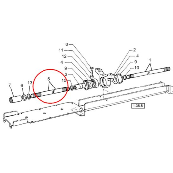 Wałek napędowy 4wd 30x750mm 5109897