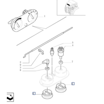 Pokrętło wentylacji 5178596 85817568