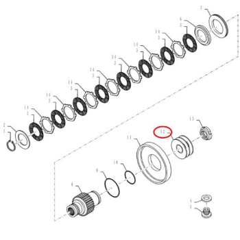 Sprężyna miseczkowa kosza 71,5x157x4mm 9845126 89845126