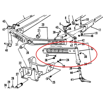 Ramie lewe przedniej osi C7NN3007J