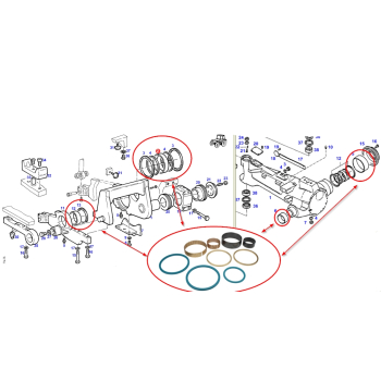 Zestaw regenracji przedniej osi FENDT FAVORIT (816300010410 + 816300010510 + u816300110000 + 816300020470 + 816300020480 + 816300010311 + 816300010500