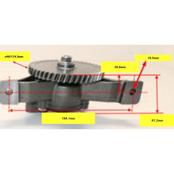Pompa olejowa z46/124mm h=29,8mm (Valmet 612DS) 3637653M91 V836338187
