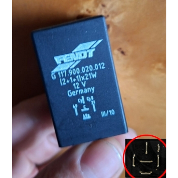 Przekaźnik kierunków 5 pinów (2+1+1)x21w 12w g117900020012 g117900020013