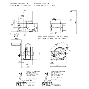 Winch 550 autom.C / ochrona GE010441