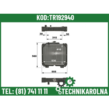 Chłodnica new holland TD65F  TD75F  TD85F  47832510