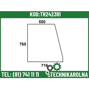 Szyba górna drzwi 134171005