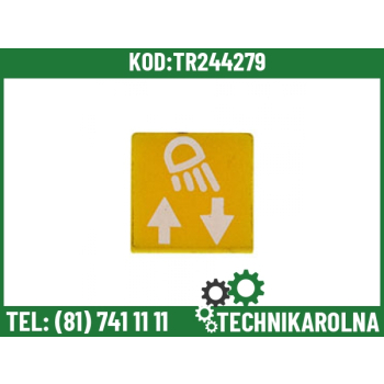 Emblemat do przełączników kołyskowych lamp roboczych 1983589C1