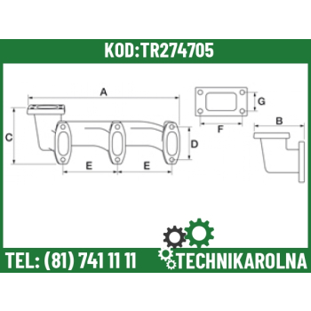 Kolektor wydechowy V836859377