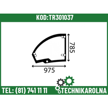 Szyba górna drzwi – lewa 87718167