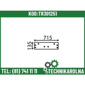 Szyba tylna dolna barwiona 62500322