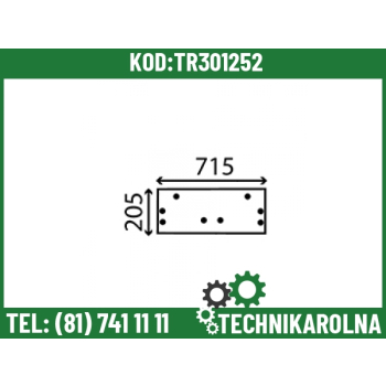 Szyba tylna dolna barwiona 62500321