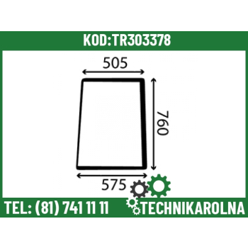 Szyba górna tylna drzwi – lewa 72509804