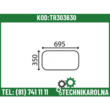 Szyba tylna dolna barwiona V4713240