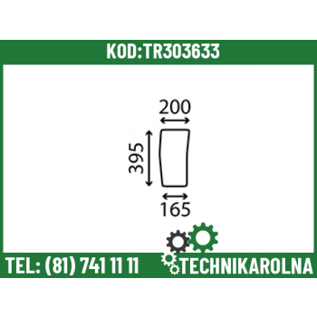 Szyba przednia dolna – prawa V45205300