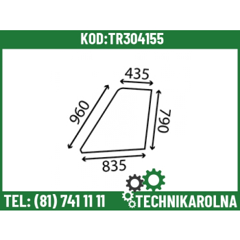 Szyba górna drzwi – lewa 525251