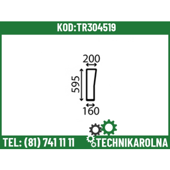 Szyba przednia dolna – prawa barwiona 0069545771
