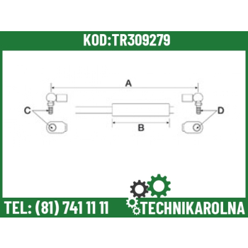 Siłownik gazowy N1AC1116