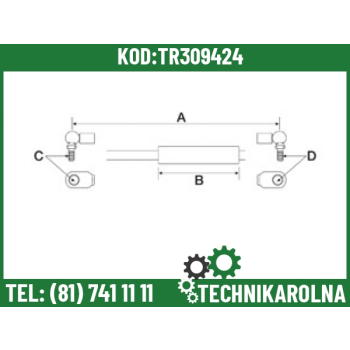 Siłownik gazowy 335747A1