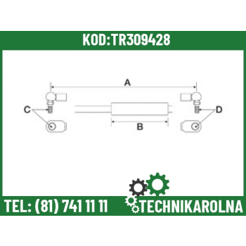 Siłownik gazowy 335761A1