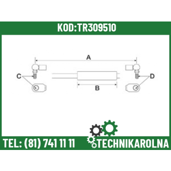 Siłownik gazowy 0011525900