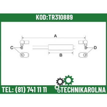 Siłownik gazowy V34579700