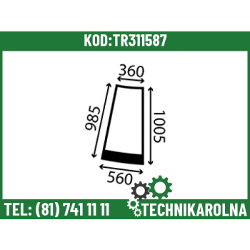 Szyba narożna lewa barwiona 332R0638