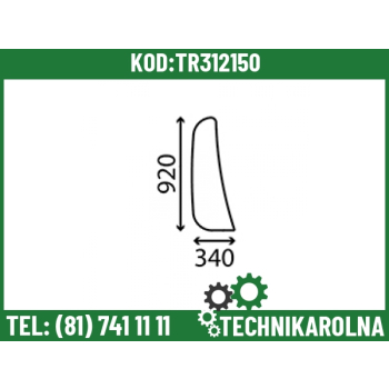 Szyba boczna profilowana – prawa LVU13781