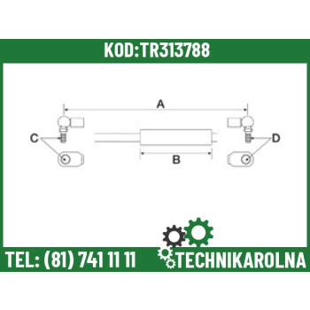 Siłownik gazowy G931502020501