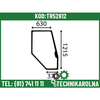 Szyba drzwi profilowana – prawa 04386536