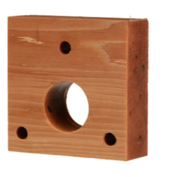 Panewka drewniana 106x106x35 mm 193414C2