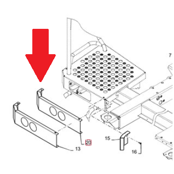 Klosz lampy prawej 84577845