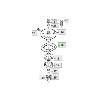 Podkładka dystansowa zwrotnicy AZ101198
