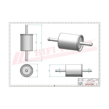 Filtr benzyny KUBOTA MANITOU AUSA BOMAG 734146 734146EA 12581-4301-1 12581-4301-3 12581-4301-0 MN000017