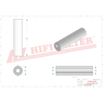 Filtr do plynow FALCH GX 50 9-3/4 GX509-3/4 RT 09 L 16 U 60 NN