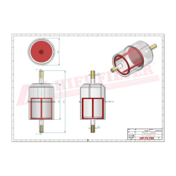 Filtr paliwa WACKER PALAZZANI ATLAS COPCO MENZI-MUCK 208600