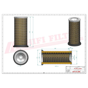 Filtr powietrza HYUNDAI KOMATSU JCB HSM 8015450 1909135 04149022 2.4249.280.1