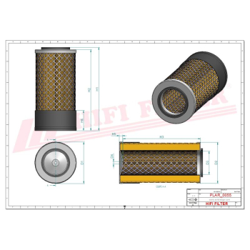 Filtr powietrza SAMSUNG HOLLAND CATERPILLAR VOLVO 70671838