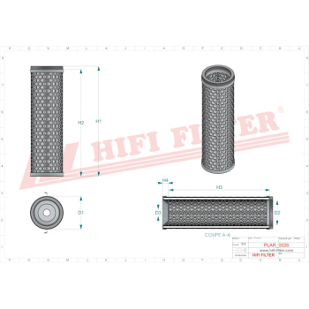 Filtr powietrza RENAULT TEREX SICOM CH 11253 CH11253 SC 11253