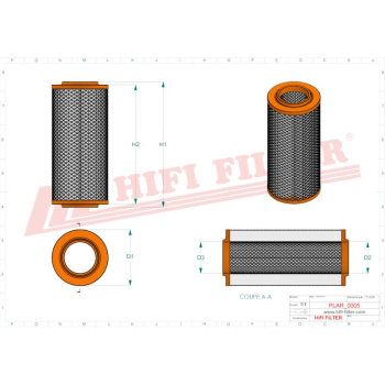 Filtr powietrza KOHLER CAMPEY 87374 F1452