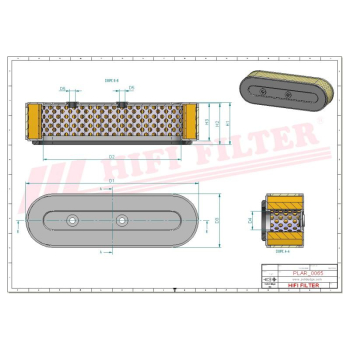 Filtr powietrza DYNAPAC AFZE 7W AFZE7W 17211-ZE7-W03