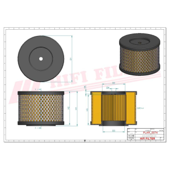 Filtr powietrza BOMAG AMMANN DYNAPAC HUSQVARNA 80199206 2-80199206 2-80199204 937013 05728350