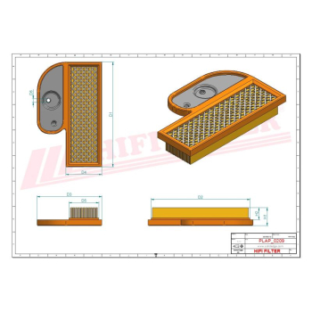 Filtr powietrza CANYCOM 05-502 170672 AE 29612