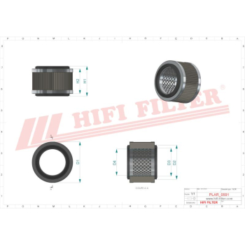 Filtr powietrza DOOSAN DAEWOO BOBCAT YANMAR A141303 400504-00255 400504-00217 K1029257 400504-00347 K1052088 K1037883 400504-00254 7318870 7006806