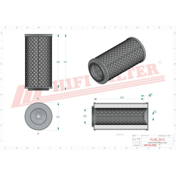 Filtr powietrza JOHN DEERE DA 2269 DA2269 A-76640