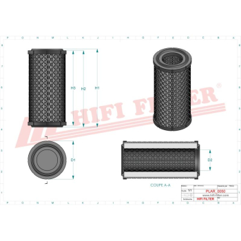 Filtr powietrza VOLVO KOMATSU RENAULT TIMBERJACK 419-01-H0P10 419-01-HOP10 VOE11110175 11110175 11110175-4